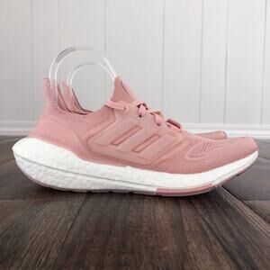 Adidas Ultraboost 22 Running Shoe Sneaker Primeknit Upper Supportive Size 7 Pink